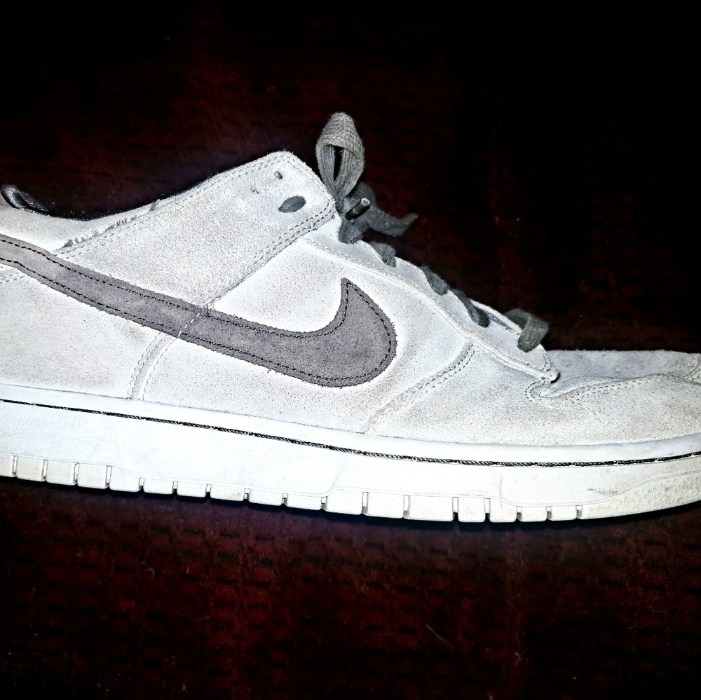 Nike Low tops Grey Suede Shoes
